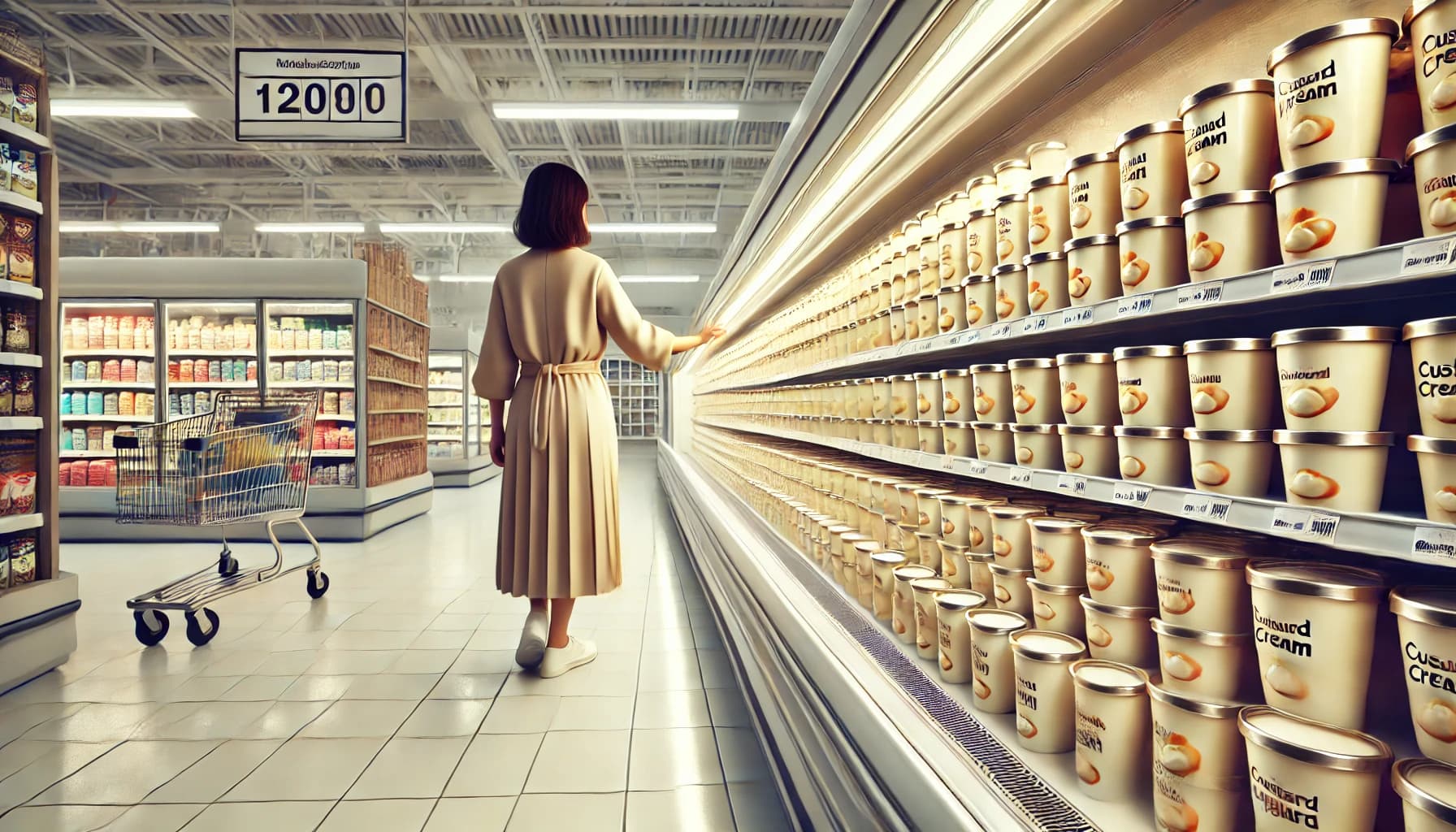 務スーパーの売り場風景