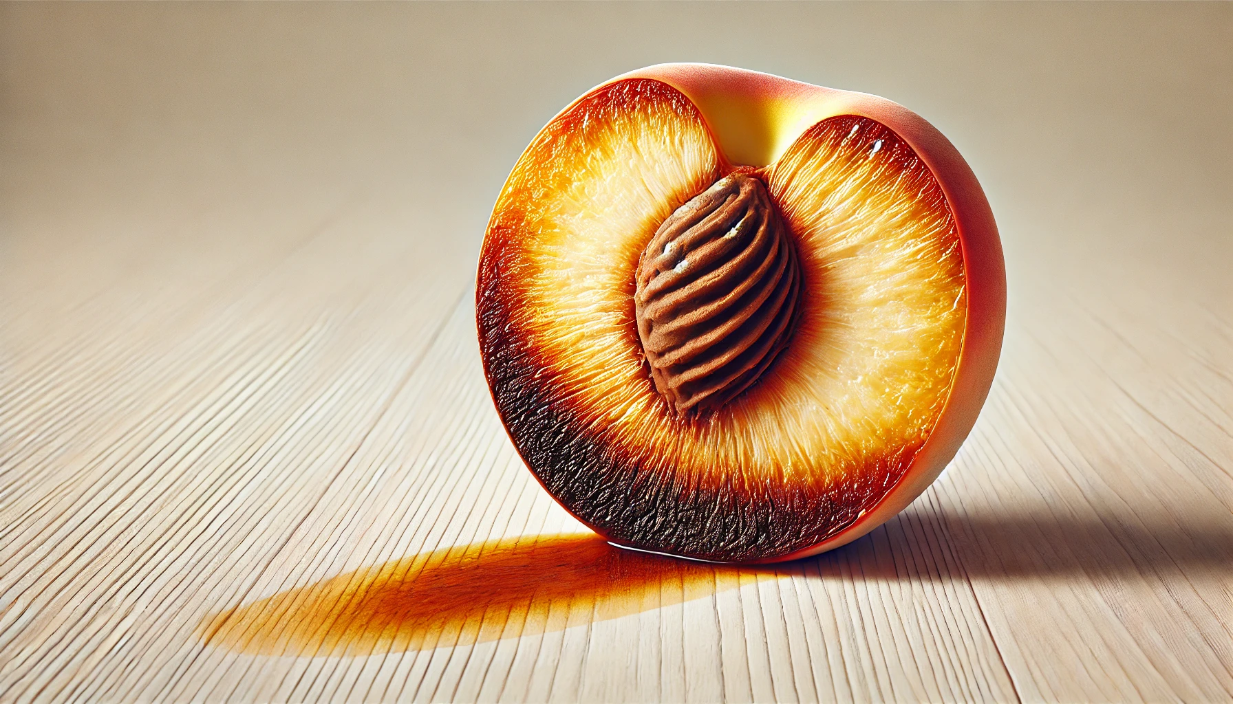 茶色の桃