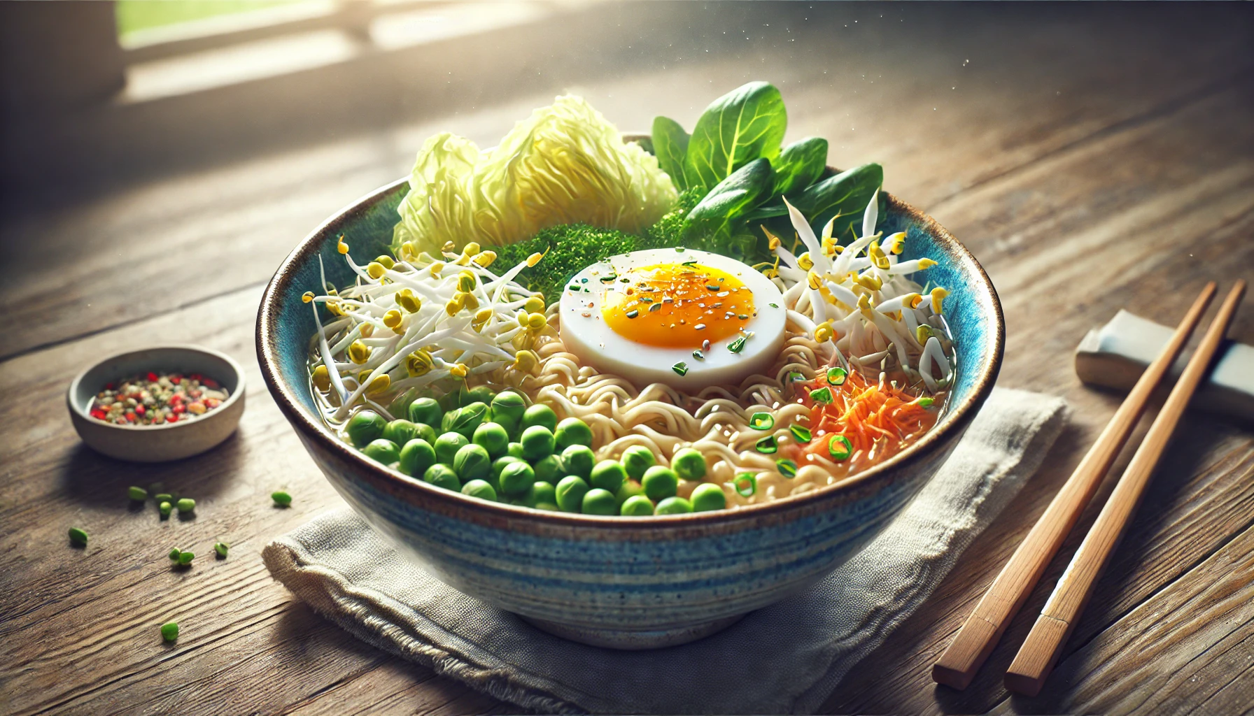 レンジラーメン＋カット野菜