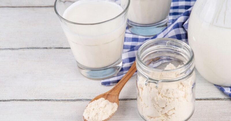 スキムミルクは主にこの売り場に置かれている